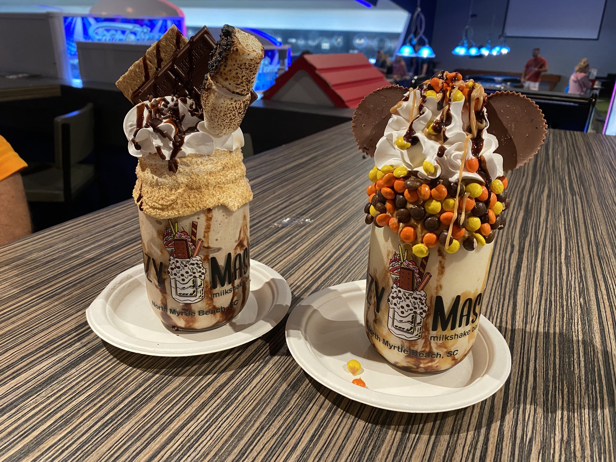 Over-the-top milkshakes at The Crazy Mason in North Myrtle Beach
