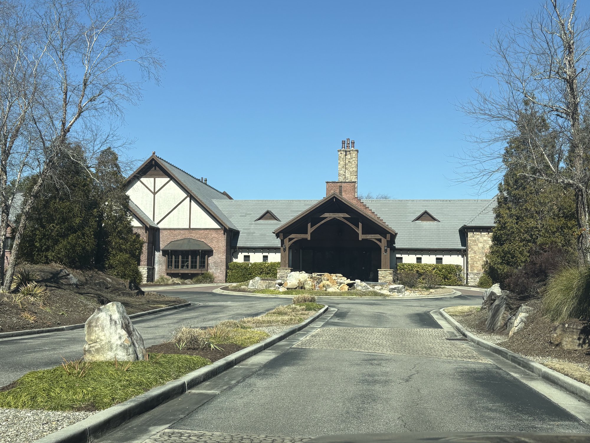 Thistle Golf Club Scottish Tudor-style clubhouse in Sunset Beach NC