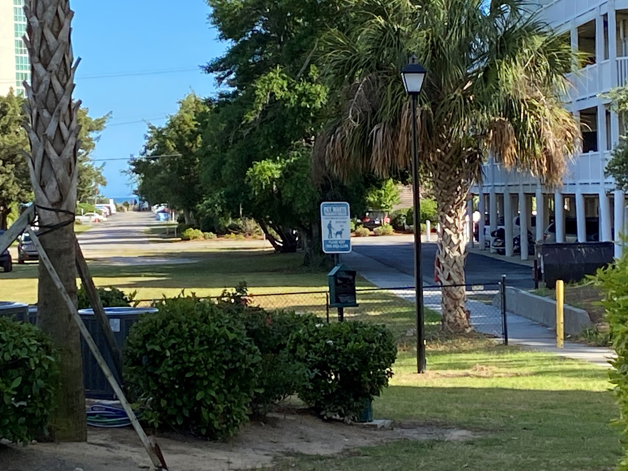 Path from Ocean Keyes toward the beach in North Myrtle Beach